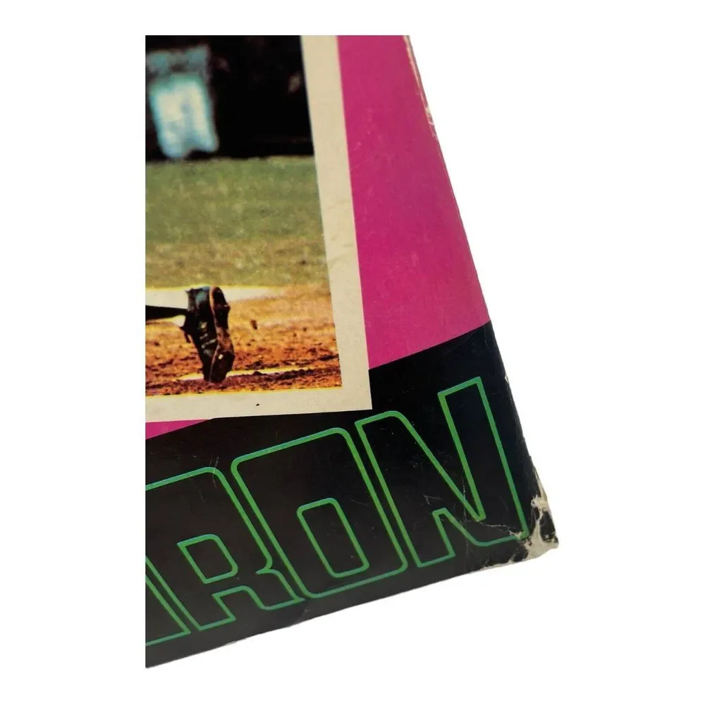 VTG 1970's Hank Aaron Atlanta Braves MLB Baseball Portfolio Pocket School Folder